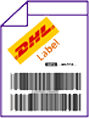 International Shipping Label Example - DHL